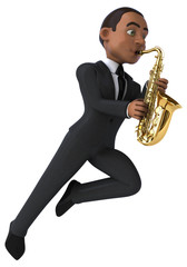 Fototapeta premium Fun business man