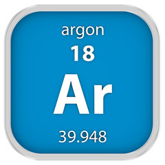 Argon material sign