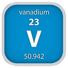 Vanadium material sign