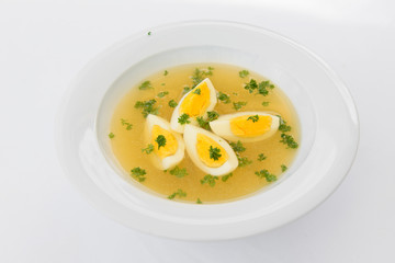 diet soup with eggs