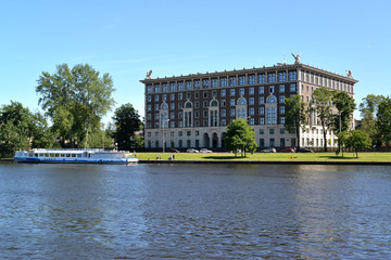 Naklejka premium ST. PETERSBURG, RUSSIA - JULY 11, 2014: A housing estate on the