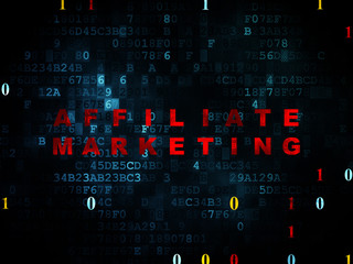 Fototapeta premium Business concept: Affiliate Marketing on Digital background