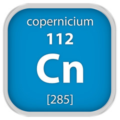Copernicium material sign