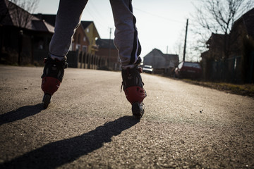 Obraz premium roller skating