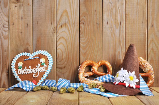 Bayerisches Lebkuchenherz mit Laugenbrezen
