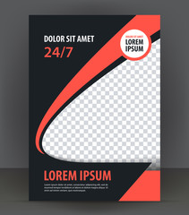 Magazine, flyer, brochure, cover, booklet design print template