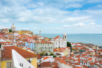View over Lisbon Alfama district