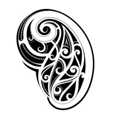 Maori style tattoo