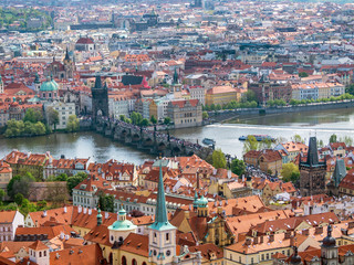Fototapeta na wymiar Panorama of Old Town Prague