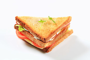 Ham and cheese sandwich