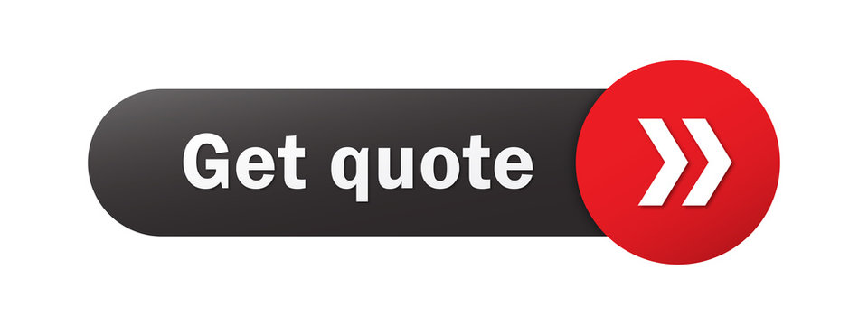 "GET QUOTE" Black and Red Vector Web Button
