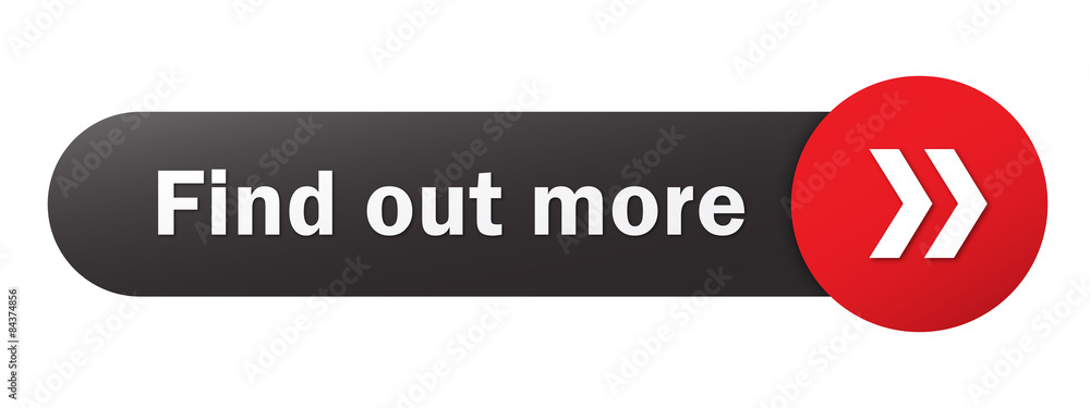 Poster find out more black and red vector web button