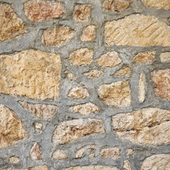 stone wall closeup, natural background
