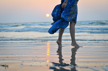 Sunset at Goa beach,  India