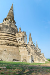 Fototapeta premium Historic destroyed temple in World Heritage city, Ayuddhaya