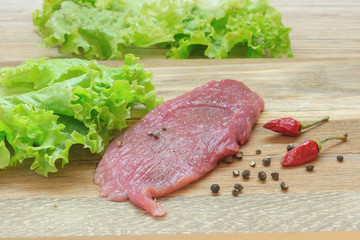 raw meat