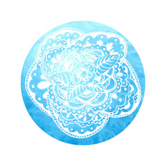 Indian flower mandala