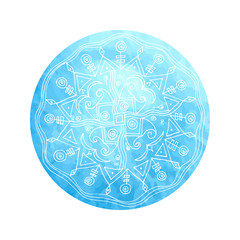 Indian flower mandala