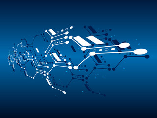 Network technology background.Vector illustration EPS10