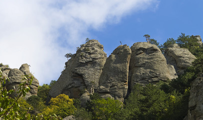 Fototapeta na wymiar Mountain Demerdzhi.Bottom view.Crimea.