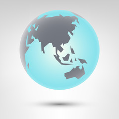 Earth globe icon