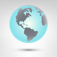 Earth globe icon