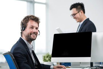 Man in headset