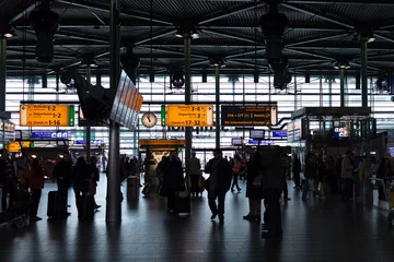 Printed roller blinds Airport Terminal at Amsterdam airport Schiphol