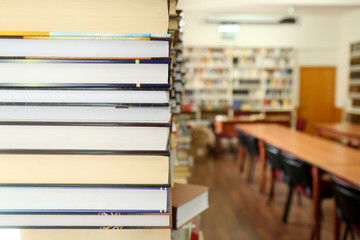 Fototapeta premium Books in library