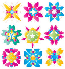 Calligraphic decorative elements