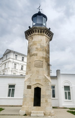 Fototapeta na wymiar The old lighthouse called Genovese lighthouse, Romania