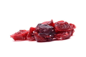 Dry fruits on a white background