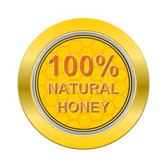 Natural Honey Gold Button