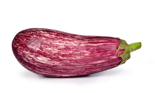 Fresh vegetable eggplant isolated on a white background