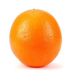 Ripe orange isolated on white background