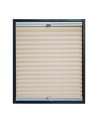 Pleated blind - beige color