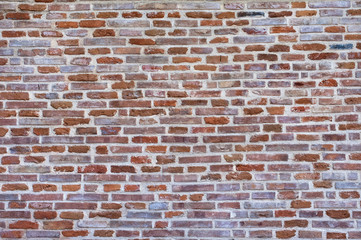 Brick wall background. Customizable brick wall texture background, front view.