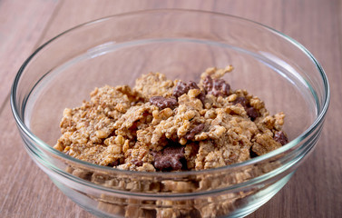 Breakfast with corn flakes