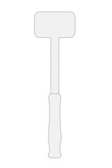 cartoon image of hammer (work tool)