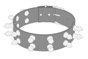 cartoon image of punk necklace