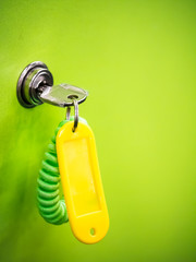 Yellow keychain