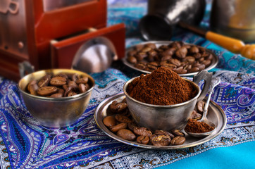 Ground coffee