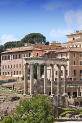 Fototapeta na wymiar Roman Forum in Italy