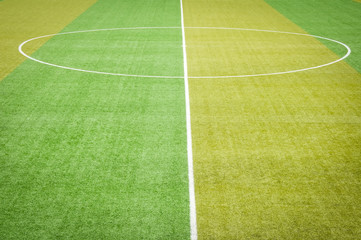Obraz premium Soccer Field Line detail for Backgrounds or Texture
