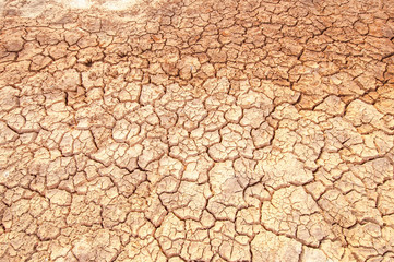 Cracked soil ground background