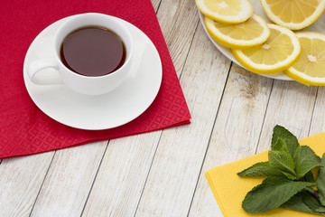 tea with mint