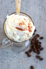Eiskaffee im Glas