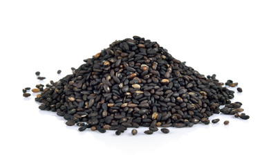 sesame on white  background
