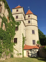 Fototapeta na wymiar Schloss Scharfenberg in Sachsen