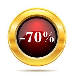 70 percent discount icon
